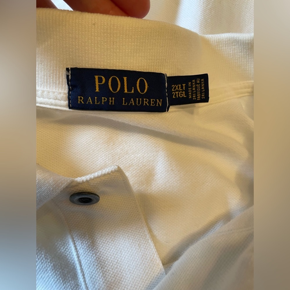 Polo Ralph Lauren White Polo Shirt Yacht Club Embroidered Nautical Size 2XLT - Picture 4 of 9